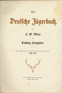 Das Deutsche Jagerbuch.   .